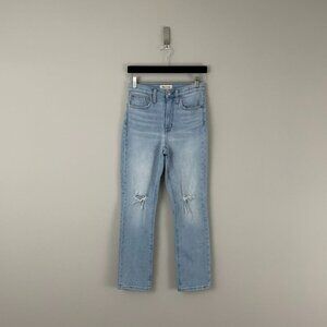 Madewell The High-Rise Slim Crop Boyjean in Dumas Wash Size 24